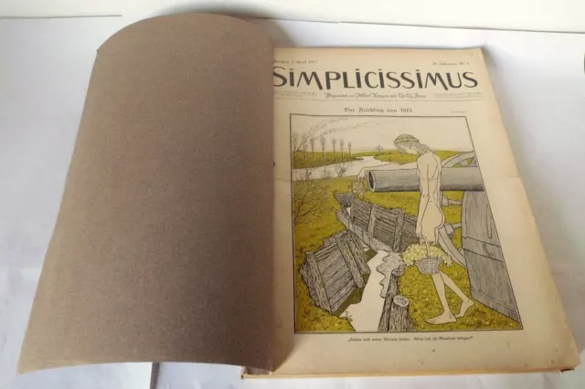 Langen/Heine,SIMPLICISSIMUS.1915,20 Jahrgang[settimanale satira,illustrazione