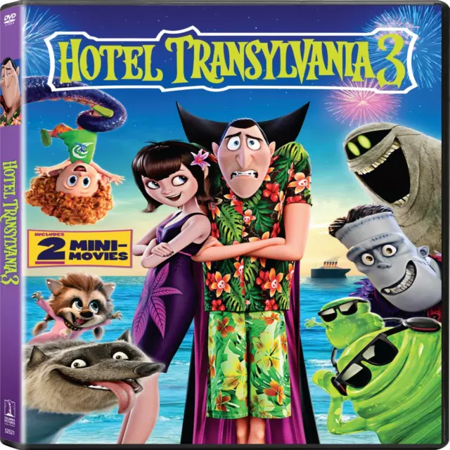 Hotel Transylvania 3: Summer Vacation (Blu-Ray/Dvd/Digital Copy) NEW, FREE Ship