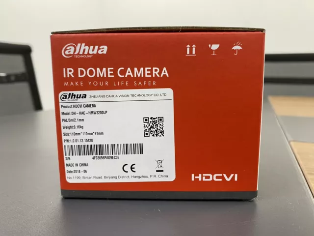 Dahua IR Dome Camera DH-HAC-HMW3200LP HDCVI CCTV Camera Brand New 2