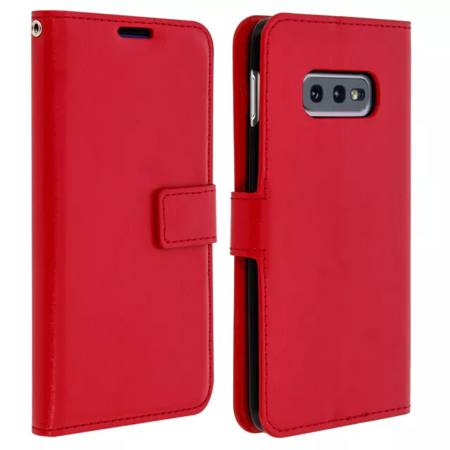 Funda cartera Vintage para Samsung Galaxy S10e – Roja