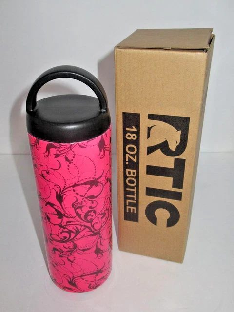 RTIC 18oz. Hot Pink Design Tumbler with Handled Lid