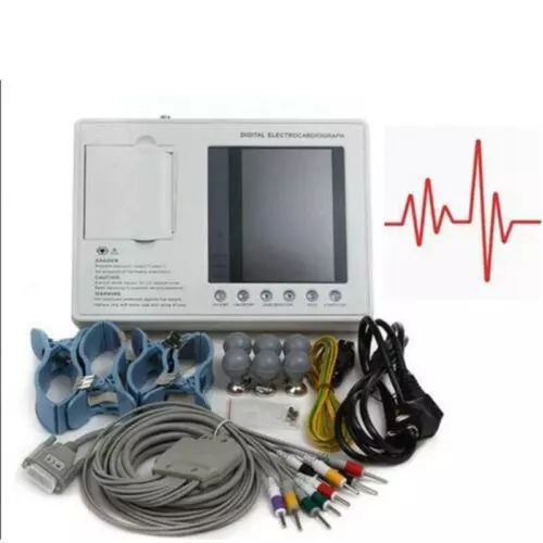 Portable 3-channel ECG EKG Machine Digital Heart Monitor FDA Approved