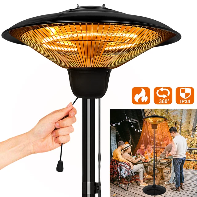 Infrarot Terrassen Decken Heizstrahler 1500 Watt Heizpilz Stand Wärmestrahler