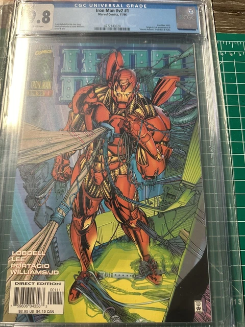 Iron Man v2 #1 CGC 9.8 White Pages 1st "Heroes Reborn" Marvel Comics 1996