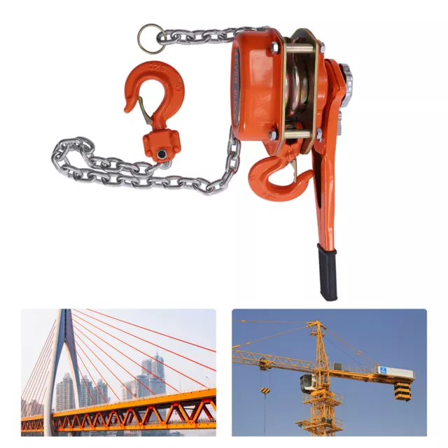 3Ton Lever Block Chain Hoist Come Along Puller Ratchet Type 5FT Lift 6600LBS