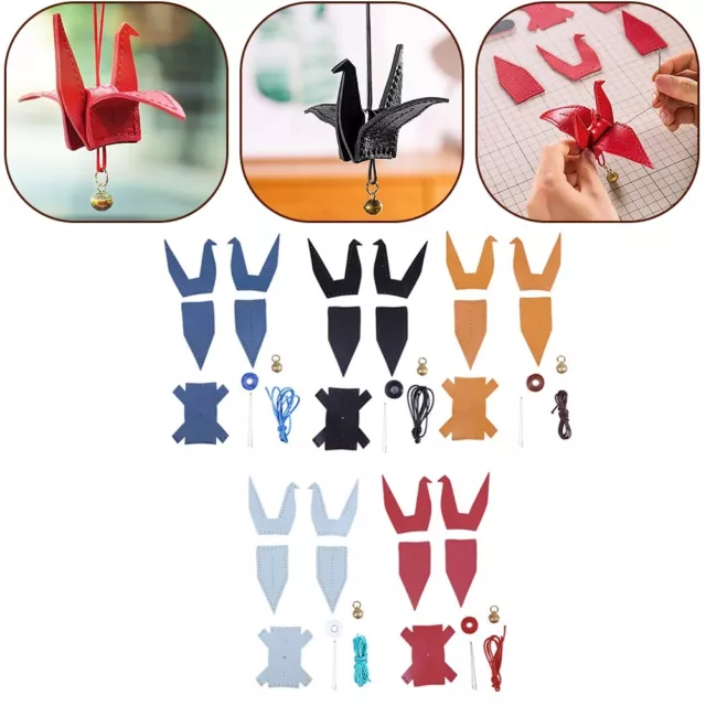 Bag Pendants Paper Crane Pendant DIY Decorations Hand-stitched Accessories