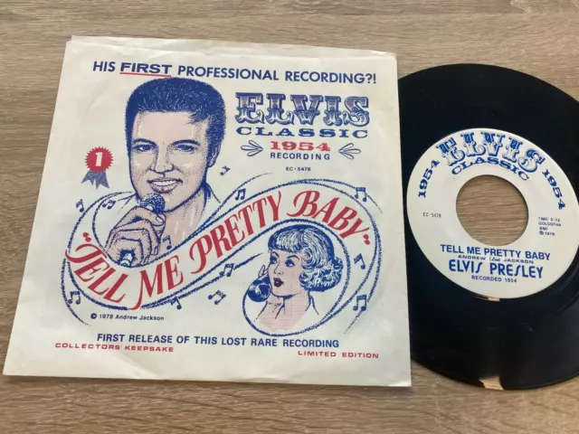 Elvis Presley Ec 5478 Tell Me Pretty Baby Us 1978