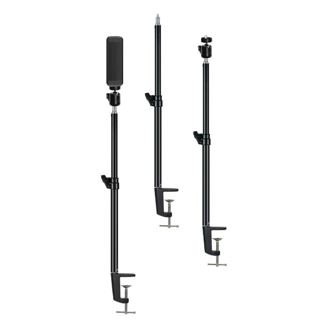 50-80 Cm 19,7 "-31,5" 1/4 "Supporto per Staffa con Clip Leggera per Fotografia