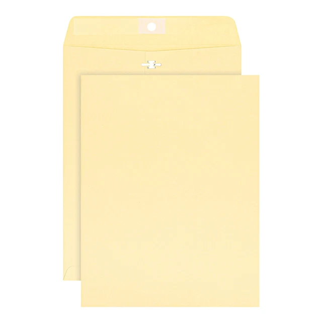 Office Depot Brand 10" x 13" Manila Envelopes, Extra Heavyweight, Clasp Closure