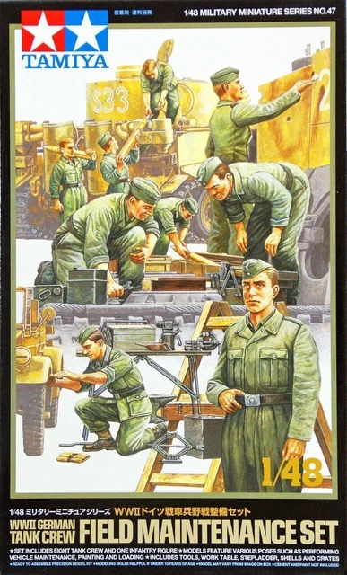 Figurines Tamiya Infanterie allemande de la 2ème GM 1/48 Figurines Tamiya Infanterie allemande de la 2ème GM 1/48