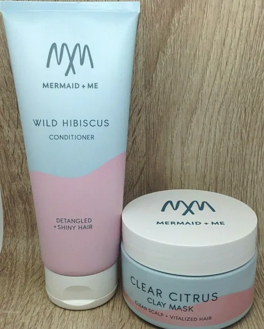Mairmed + Me Masque Cheveux 200Ml Et Apres Shampoing Hibiscus 200Ml