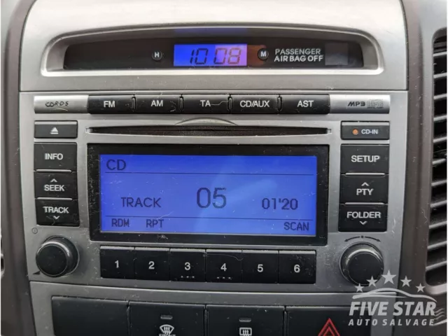 Hyundai Santa Fe Radio CD Player Head Unit 2011 SUV 4/5dr (09-12) 2.2 CRDi 4x4