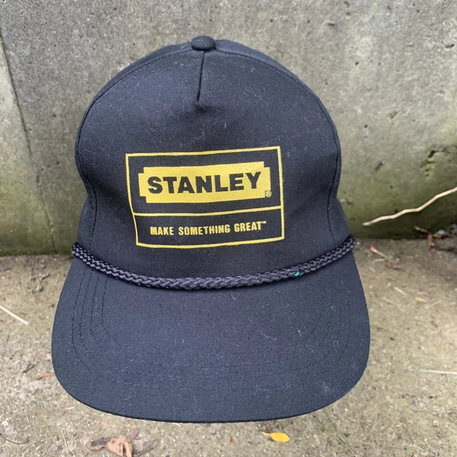 Stanley Tools retro Rope Hat Cap Black strap back