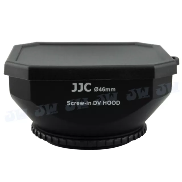 JJC universale 46 mm quadrato cappa obiettivo videocamera DV per Sony JVC CANON 3