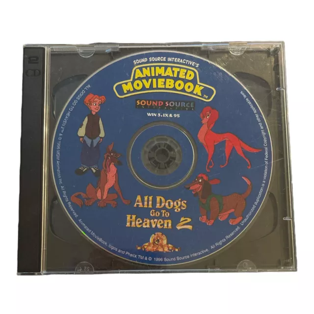 All Dogs Go To Heaven 2 Animated Storybook Moviebook CD