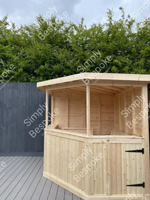 GARDEN BAR ~ 2.1 X 2.1m CORNER STYLE DEEPER BAR AREA - SUMMER PARTIES !