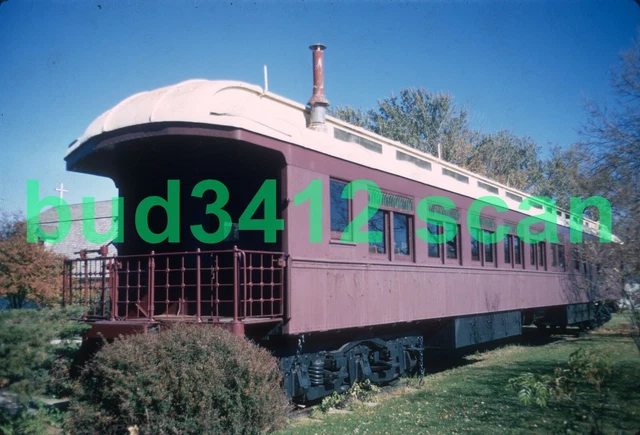 CNW Chicago & North Western Observation Car at Green Lake WI 1972 ORIGINAL Slide