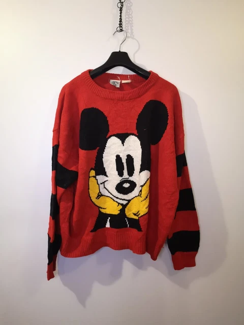Disney Minnie Mouse Pullover Vintage Damen Hoodie Zipper Mickey Mouse WaltDisney