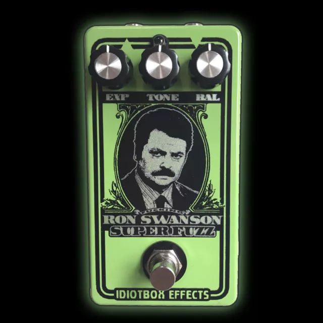 IDIOTBOX EFFECTS - Ron Swanson Superfuzz Guitar Pedal. Authorised Dealer!