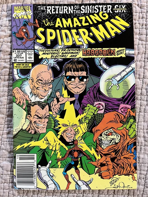 The Amazing Spider-Man #337 Sinister Six 1990 Marvel Comics