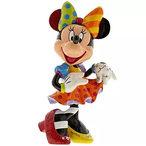 Disney by Britto Minnie Mouse Bling 90th Celebration Stone Resin Figurine, Mu...