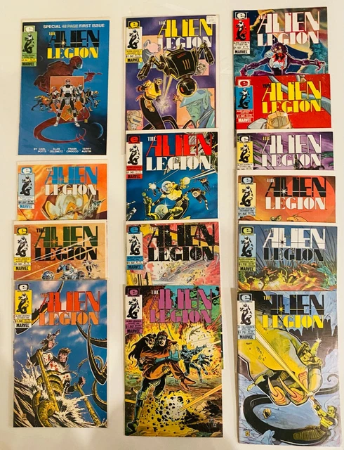 Lot Of 36 Alien Legion V1 #1-20 + V2 #1-18 Complete Sets (-3) 1984 Epic + 1 Shot