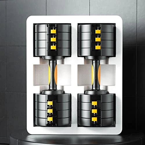 Quick Adjustable Dumbbells Sets -66lbs Dumbbells Free Weight Sets Home Gym