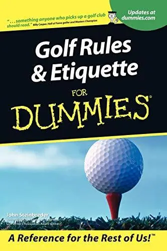 Golf Rules & Etiquette For Dummies by Steinbreder, John Paperback Book The Cheap
