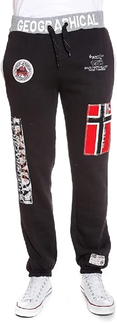 Pantalon Jogging Geographical Norway  Myer Men Noir Homme Taille M Sport NEUF