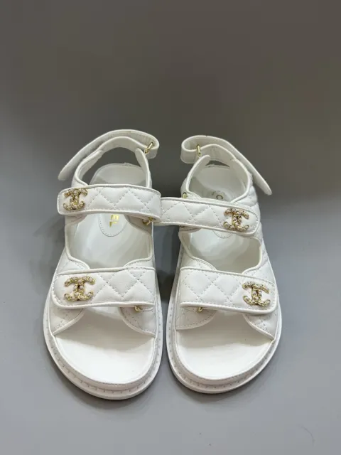 Chanel Brand New Spring 23 Collection Dad Sandals Size 37 0