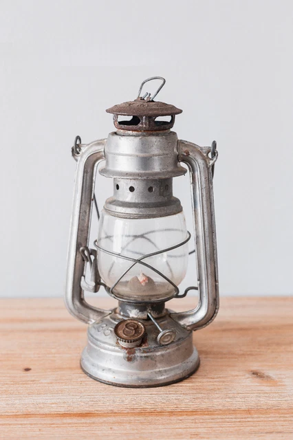 ANCIENNE LAMPE TEMPÊTE LANTERNE cuivre BUTIN Cheminot Train Rail Chemins de fer EUR 54,00 - FR