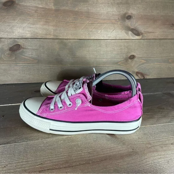 Converse all star chuck Taylor shoreline Women size 7 shoes pink slip on sneaker