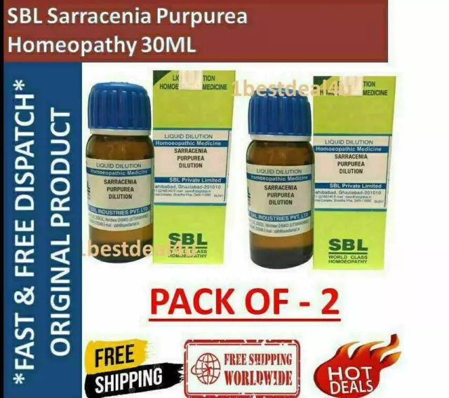 SBL Sarracenia Purpurea Homeopathy Dilution 1000CH (30 ML) - Pack of 2