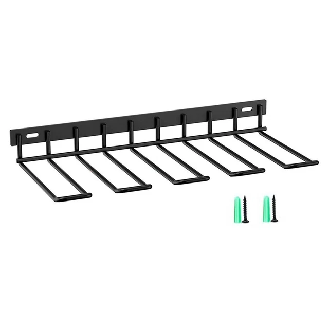 Drill Storage Rack Tool Shelf Metal Mount Organizer With Nails & Screws
