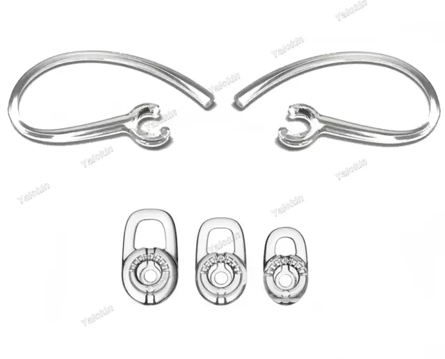 2 Earloops and 3 S/M/L Earbuds Set for Plantronics Discovery 925 975 975SE