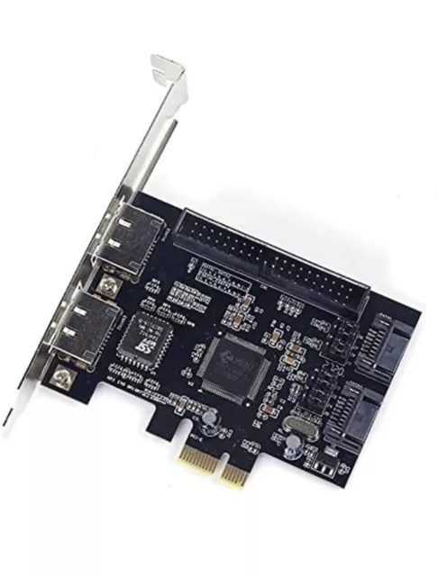 UK JMB363 PCI-E to 2 Ports SATA IDE eSATA Adapter Converter RAID Controller Card