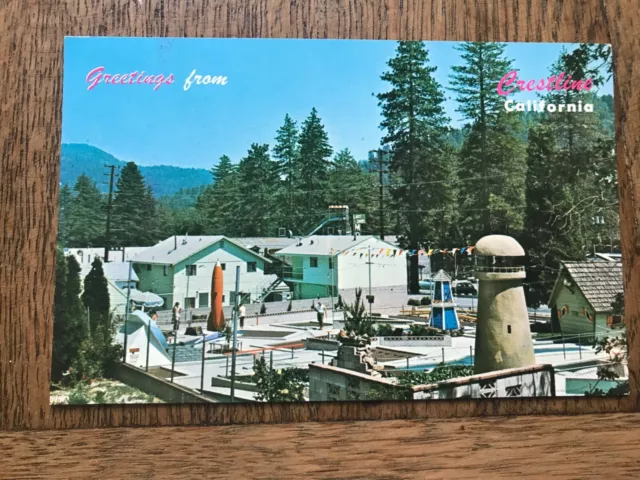 Greetings from Crestline California Postcard