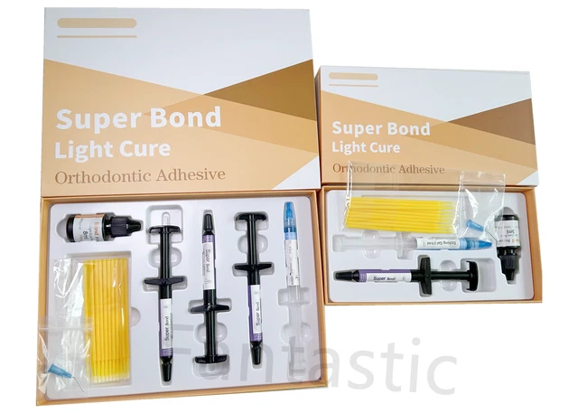 Dental Orthodontic Light Cure Bonding Adhesive Etch Gel Kit For Brackets Braces