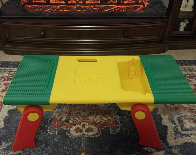 VINTAGE LEGO 1994 Building Table Portable Storage Folding Legs Lap Tray