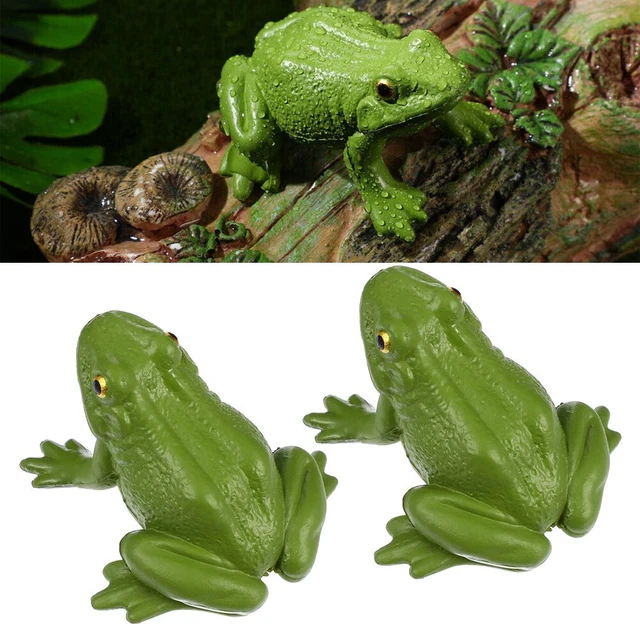 Lot de 18 grenouilles flottantes en caoutchouc pour enfants | Grenouilles couinantes, mini taille, décoration de gâteau, prix de carnaval, fête prénatale, décoration d'anniversaire
