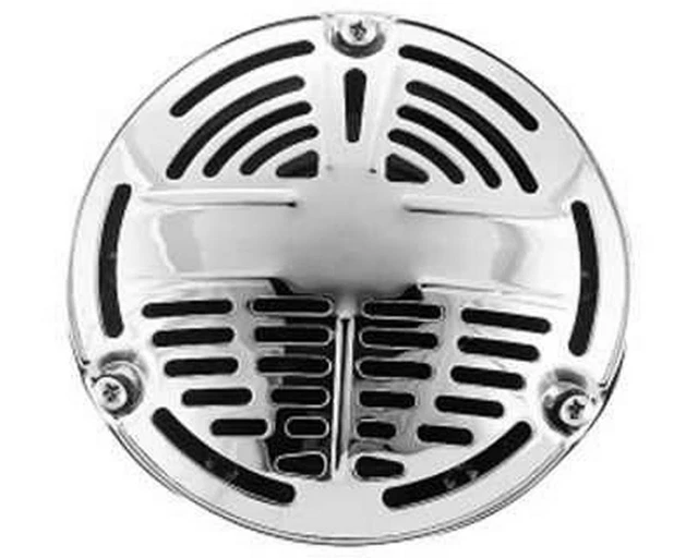 Horn / Corne 135mm 12V chrome moto ancienne de style universel