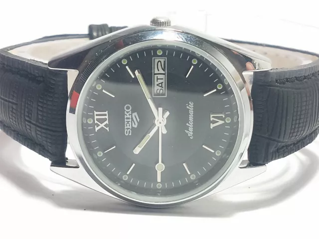 Vintage Seiko Automatic Movement Day Date Analog Dial Wrist Watch G134