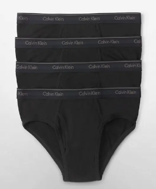 Calvin Klein Men's 4-Pk. Low Rise Briefs, Black, XS