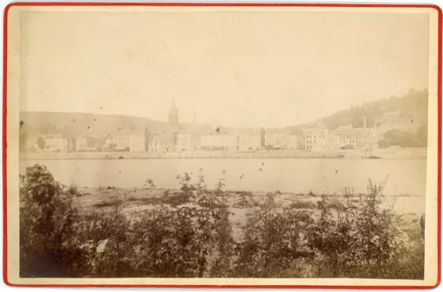 France, Caudebec-en-Caux, vue générale, ca.1880, vintage albumen print  vintage