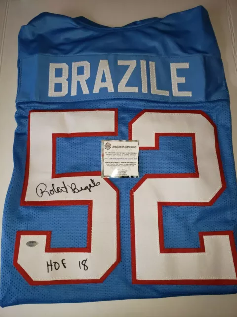 Robert Brazile HOF 18 Signed Houston Oilers Custom Jersey (JSA Witness  COA), Auction of Champions, Sports Memorabilia Auction House