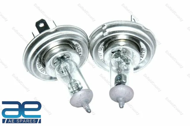 Pair Halogen Lightweight Conversion Bulb H4 12v 100/90w P45t for Ford Tractor