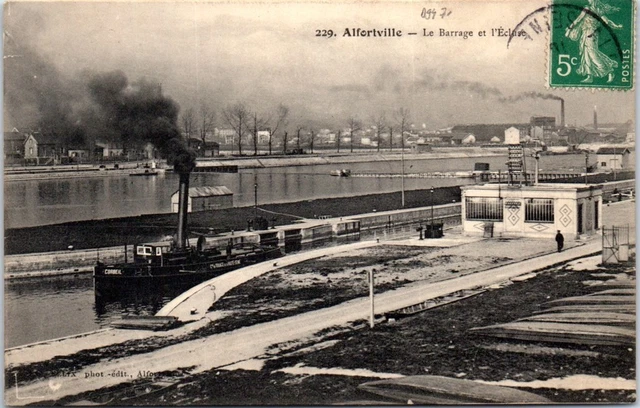 94 ALFORTVILLE - le barrage et l'ecluse.