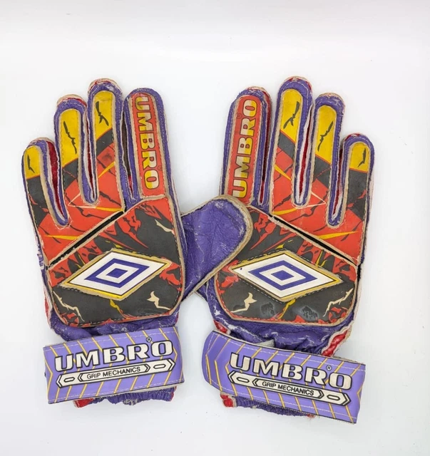 VINTAGE UMBRO GOALKEEPER Gloves Grip Mechanics Retro Football £14.95
