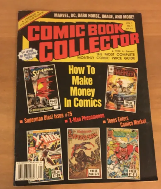 Comic Book Collector Magazine Vol 1 No 1 Jan 93