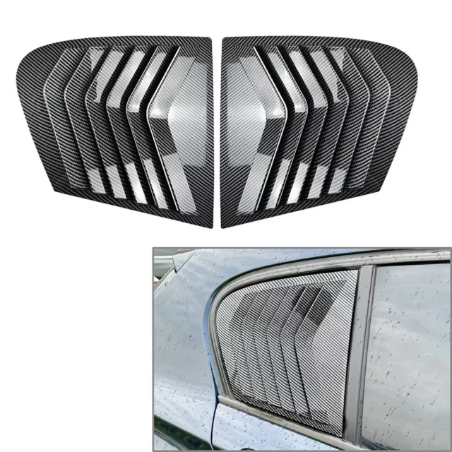 Rear Window Side Vent Louver Cover Trim Fit BMW 1 Series F20 Hatchback 2011-2019